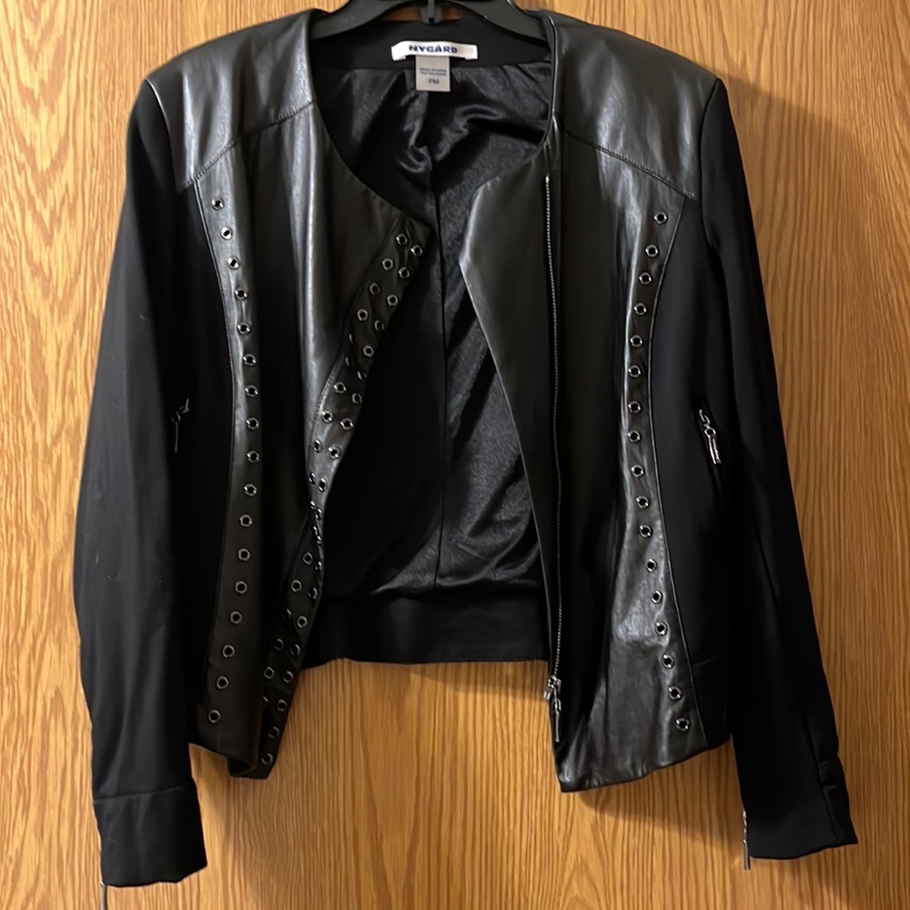 Faux leather jacket